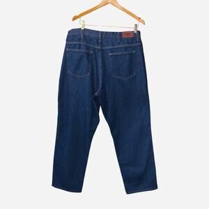 L.L.Bean Jeans Mens 36x 28 Blue Comfort Waist Denim Straight Leg Cotton Zip Fly